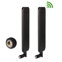 Bingfu 4G LTE 9dBi SMA Male Antenna (2-Pack) for Verizon AT&T T-Mobile Sprint Huawei Netgear 4G LTE Mobile Router Gateway Home Phone Modem Cell Phone Signal Booster Cellular Amplifier Trail Camera