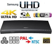 SAMSUNG M9500 UHD - Wi-Fi - Dual HDMI - 2K/4K - Region Free Blu Ray Disc DVD Player - PAL/NTSC - USB - 100-240V 50/60Hz for World-Wide Use & 6 Feet Multi System 4K HDMI Cable