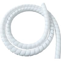WINGOFFLY 6.5Ft 30mm Cable Management PP Hose Protector Sleeve Spiral Wire Wrap Tube Cable Organizer, White