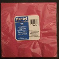 Napkins: Lucheon, Beverage & Guest (13", Hot Pink)