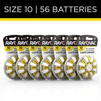 Rayovac Hearing Aid Batteries Size 10 for Advanced Hearing Aid Devices ,56 Count