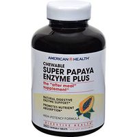 American Health Super Papaya Enzyme Plus Chewable - 360 Chewable Tablets (Pack of 4)