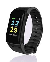 Martin's HomeM4 Sports Smart Watch, Upgrade Fitness Tracker, Smart Bracelet with 0.66" Colorful Touch Screen, Heart Rate, Blood Oxygen, Blood Pressure Monitor Pedometer Calorie for iOS/Android(Black)