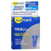 Sunmark Super Thin Lancets 30 Gauge - 100 ct