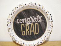 Spritz Dinner Paper Plates Graduation Party Congrats Grad