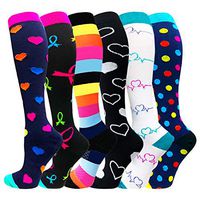 Compression Socks for Women & Men 20-30mmHg Best Knee High Stockings for Running Nurses Hiking Cycling Recovery