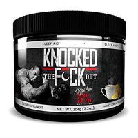 Rich Piana 5% Nutrition Knocked Out KTFO Sleep Aid Supplement Powder, Post-Workout Recovery with Melatonin, Chamomile and Tyrosine, 7.2 oz, 30 Servings (Honey Lemon Tea)