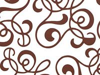 Classic Print Cello Rolls - 30"x100' Allegro Chocolate Cello Roll 1.0 mil (3 Rolls) - WRAPS-CR30AC