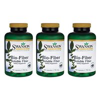 Swanson Bio-Fiber 750 Milligrams 180 Capsules (3 Pack)