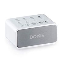 Rechargeable Sleep White Noise Sound Machine Domie, 8 Non-Looping Sound Modes, Built-in Timer, Portable, White Noise Machine for Home, Nursery, Travel, Office