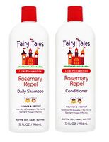 Fairy Tales Rosemary Repel Daily Kid Shampoo (32 Fl Oz) & Conditioner (32 Fl Oz) Duo for Lice Prevention