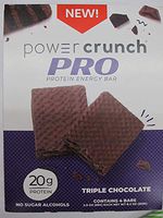 Crunch Pro Protein Energy Bar, Triple Chocolate, 4 Bars, Total Weight 8.2 oz