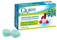 Quies Protections Silicone Earplugs for Swimming for Children 3 Paires