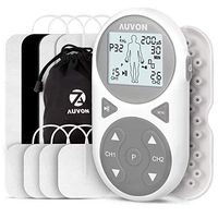 AUVON 32 Modes TENS Unit Muscle Stimulator (TENS+EMS+Massage), TENS Machine with 11 TENS Modes for Pain Relief, 11 EMS Modes for Muscle Management, 10 Massage Modes for Relaxation, and Electrode Pads