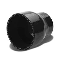 2.75 inches To 3 inches Straight Turbo/Intercooler/Intake Piping Coupler Reducer Silicone Hose (Black)