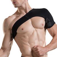 Shoulder Support Wrap Brace Joint Dislocated Prevention and Recovery Belt Band rotator cuff (m, left)