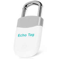 Bluetooth Key Finder Smart Tracker - Find Lost Phone, Pet, Wallet, Luggage, Keys Location - Replaceable Battery - Grey