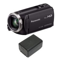 Panasonic HC-V180K HD Camcorder 50x Optical Zoom w/Wasabi VBT190 Spare Battery