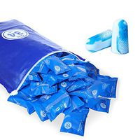 veook Soft Foam Earplugs 100 Pair - 34dB Highest NRR Disposable Comfortable Foam Individually Wrapped Ear Plugs Noise Reduction for Sleeping, Studying, Snoring, Work, Travel, Concert Blue（100）