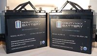 Mighty Max Battery 12V 55AH Merits P183-P184 MP11 Travel Ease Wheelchair Battery - 2 Pack Brand Product