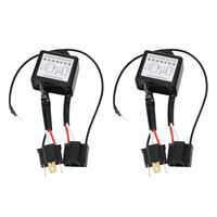 KIMISS 2PCS Alloy Reversed Polarity，LED Negative Converter Polar Negative Switch Harness Adaptor Reversed Polarity for H4
