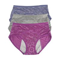 Youc-US Women Menstrual Period Panties Menstrual Underwear Jacquard Easy Clean Panties US Size XXS-4XL/11