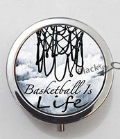 BlackKey Ball Basketball is Life 3-Compartment Decorative Pocket Gift Box Case Organizer for Pill, Color 1 -1174