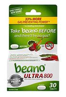 Beano Food Enzyme Dietary Supplement- 30 Tablets, Pack of 6