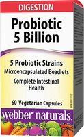 Webber Naturals Complete Probiotic, Multi Strain, 5 billion active cells, 60 capsules