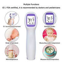 Non Contact Temporal Thermometer for Adults Ihealth Forehead Thermometer for Fever Digital Infrared Tempanic Ear Thermometer Medical Body Head Temperature Thermometer for Adults