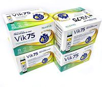 Vik75 Premium Liquid Omega-3 Supplement - 3+1 Pack - 120 x 10 ml vials