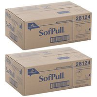 GEORGIA-PACIFIC GP-28124-2 SofPull Centerpull Regular Capacity Paper Towel, 2 Cases (6 Rolls), White