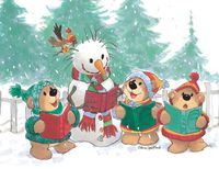 Suzy's Note Card Collection Stationery, Caroling Bears Christmas - 10892