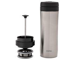 Espro 5012T-BS Travel Coffee Press, 12 oz, Brushed Stainless