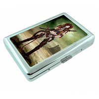 Sexy Pirate Pin Up Girl Silver Cigarette Case S19 Smoking Metal Wallet Id Holder 4" X 2.75"