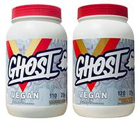 Ghost 100% Vegan Plant Based Protein Powder Variety Packs (1x Pancake Batter / 1x Peanut Butter)