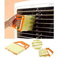 TUU Shutters Cleaning Brush, Blinds Brush Magic Cleaning Home Gadgets,Jalousie Brush Easy Clean Decontamination for Electric Fan, Air Conditioning Vents, Car (Yellow)