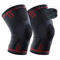 Kuangmi Knee Brace Compression Sleeve Support for Running,Jogging,Basketball,Joint Pain Relief,Arthritis and Injury Recovery (Advanced Blue, X-Large (Pack of 2))