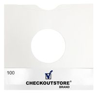 CheckOutStore (200) Paper Record Inner Sleeves with Hole for 10" Vinyl Records (Standard)