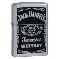 Zippo Street Chrome, Black Jack Daniel's, Tennessee Whiskey - Zippo Lighters