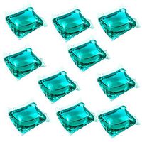 Beautyfine 10Pcs Laundry Gel Lasting High Efficiency Laundry Detergent Color Cleaning Powder Sterilization Washing Pods Bulk (Blue, 10pc)