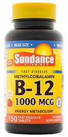 Sundance Methylcobalamin Vitamin B-12 1000 mcg Fast Dissolve Tablets, 150 Count