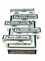 Pure Hemp Rolling Papers 5 Packs 50 Leaves ea 1 1/4 USA Wholesale Bundle NEW
