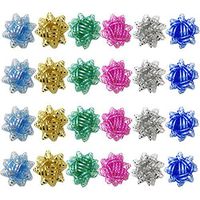 Allgala 24-pc 3" Everyday Gift Wrapping Bows 6-Color Assorted