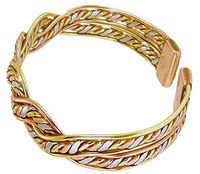 Solid Copper Womens Magnetic Cuff Bracelet Dina Small with Gift Box