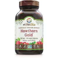Nutrigold Hawthorn Gold (Clinically-Proven Extract), 300 Mg, 90 Veggie Capsules