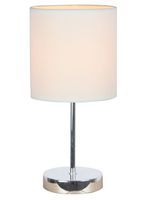 Simple Designs LT2007-WHT Mini Basic Table Lamp, White