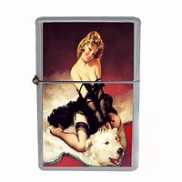 Vintage Retro Sexy Bridesmaid Party Dual Torch Lighter Pin Up Girl-145