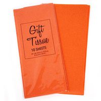 Gift Wrap Tissue Paper 20” X 20”, Premium Quality Tissue Paper, Solid Color - 100 Sheets (Orange)