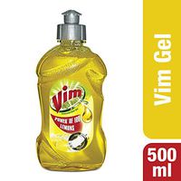 Vim Dishwash Gel - 500 ml (Lemon)
